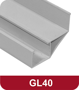 <p>Guia lateral com flange a 40mm do trilho, comprimento de 2 metros, em plástico na cor branco.</p>
